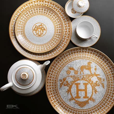 hermes teacup set|hermes plates dinnerware sets.